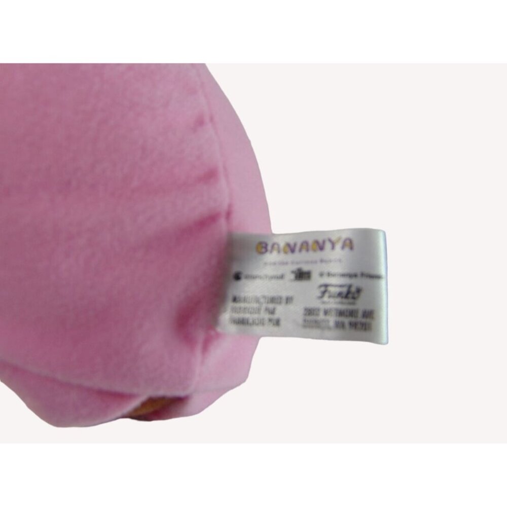Bananya Funko Crunchyroll Plushie Plush Pink Blue Polka Dot Cat Kitty 10" 2020 - Picture 10 of 11